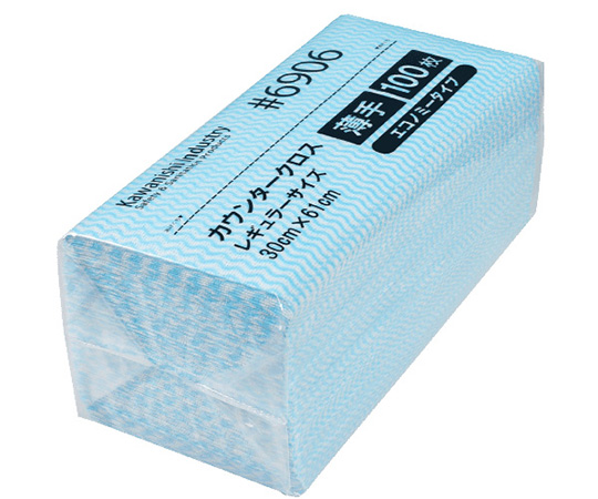 カウンタークロスエコノミー薄手レギュラー　100枚入　ブルー画像