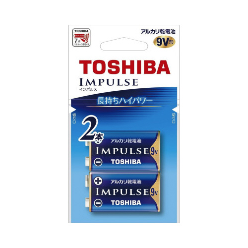 アルカリ電池エコパッケージ　９Ｖ形（２個）画像