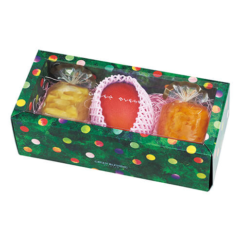 みどりのめぐ実　３Ｐ　グリーン画像