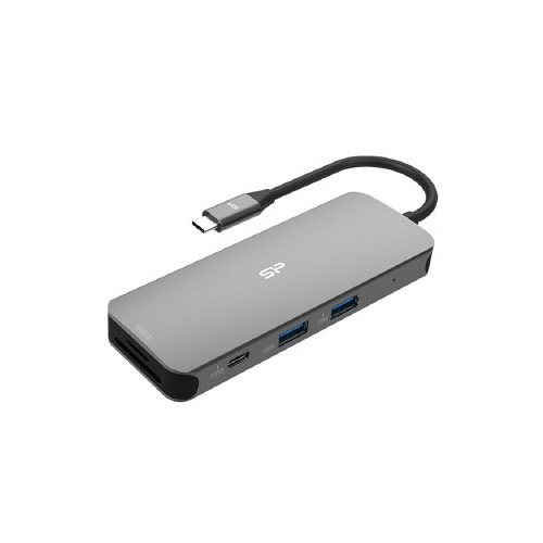 8-in-1　USB-Cドッキングステーション 端子部分が見える斜め上からのアングル