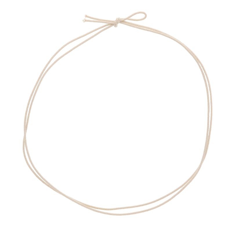 コットンゴム　２重片花結び　９０ｃｍ　ナチュラル画像