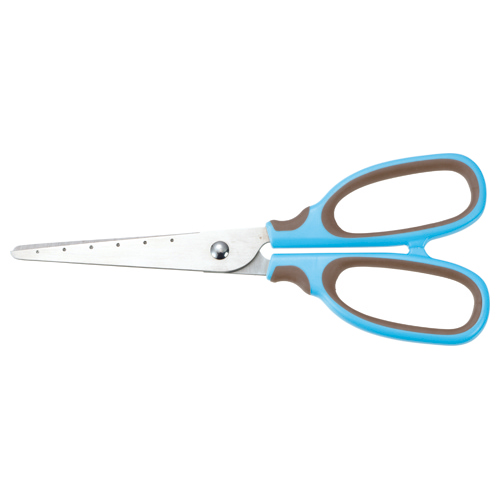 はさみ 刃先先丸 刃渡り65mm ﾌﾞﾙｰ 1ｾｯﾄ(10本)画像