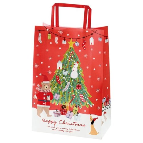 袋 クリスマスベアラーギフトペーパーバッグ-1(50枚) ヘッズ画像