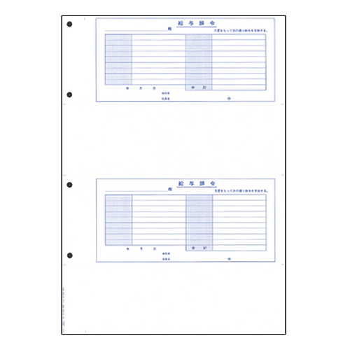 給与辞令ﾊﾟｯｸ(ｼｰﾙ付) B4ﾀﾃ 明細書300枚(封筒300枚付) 1ｾｯﾄ画像
