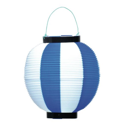 販促用品 40-7041 ポリ提灯 装飾用 青白 ササガワ画像