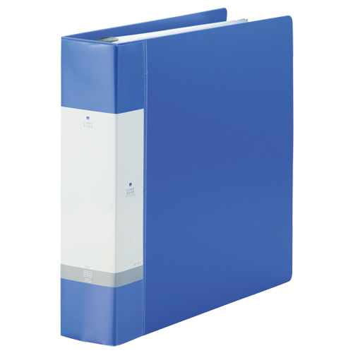 ﾘｸｴｽﾄ ｸﾘﾔｰﾌﾞｯｸ(ﾎﾟｹｯﾄ交換) A4ﾀﾃ 30穴 55+1ﾎﾟｹｯﾄ付属 背幅65mm 青 1冊画像
