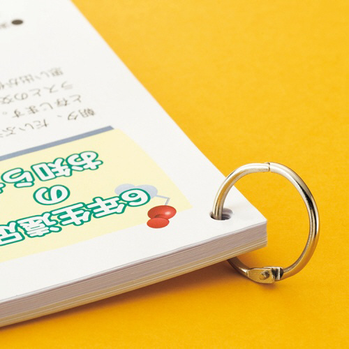 カードリング　内径20mm　1パック(10個) 黒色のリングが整然と並んでいる状態