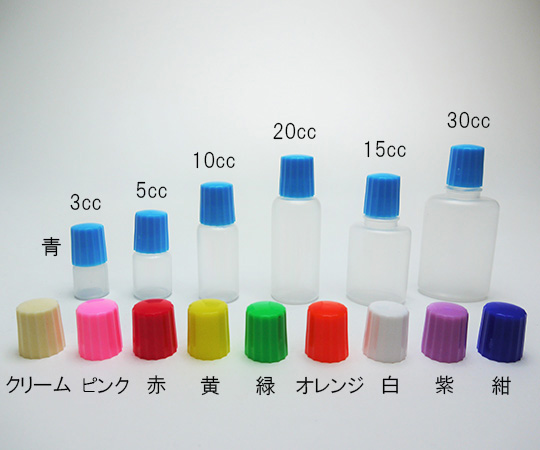 A点容器（押込み式ノズル） 3ccセット ピンク 1箱（100個入）画像