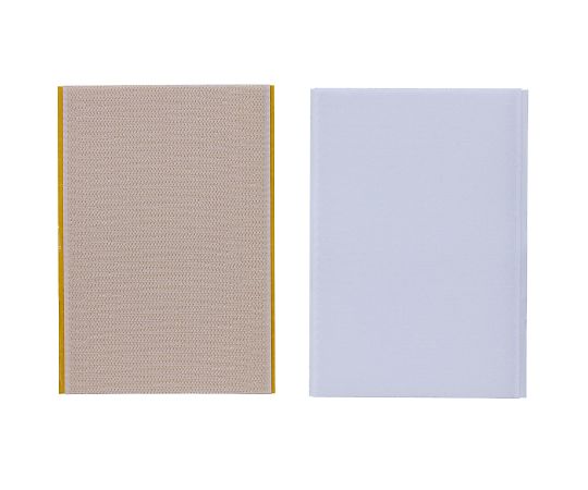 強力面ファスナー バリバリテープ 粘着付 100×150mm 白 1セット（2組入）画像