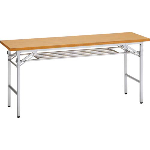 折りたたみテーブル幅１５００奥行４５０チーク画像