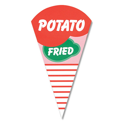 ｽﾅｯｸｹｰｽ 三角ﾎﾟﾃﾄ H-8-4 L 1ｾｯﾄ(500枚:100枚×5ﾊﾟｯｸ)画像