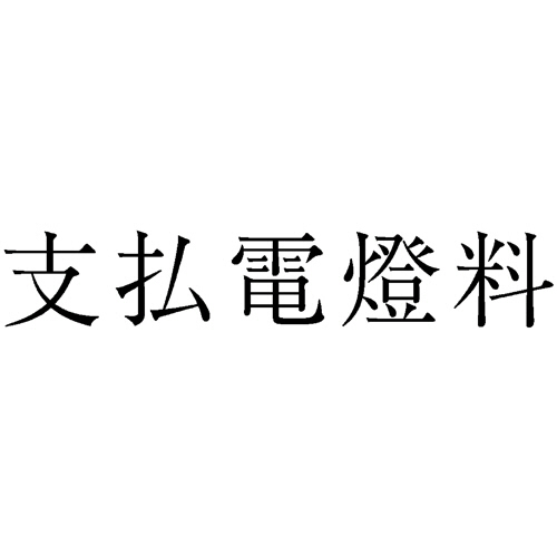 勘定科目印 572 支払電燈料 1個画像