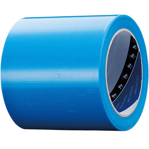 養生用P-ｶｯﾄﾃｰﾌﾟ No.4140 100mm×25m 厚み約0.15mm 青 1巻