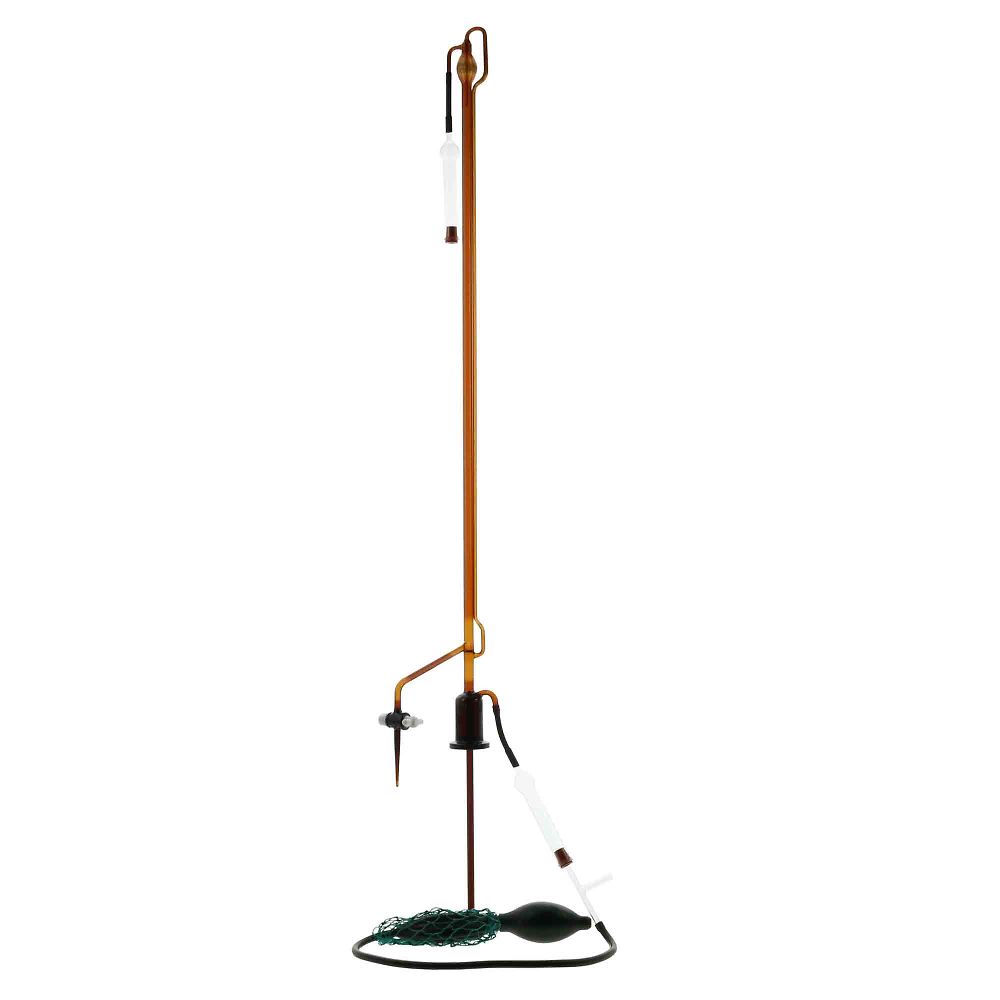 自動ビュレット　スーパーグレード　茶褐色　PTFEコック付　本体のみ　50mL画像