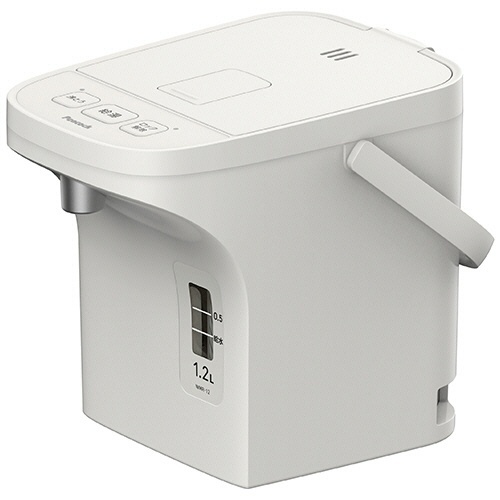 電気ポット(電動給湯式) 早沸きタイプ 1.2L アッシュホワイト 1台画像