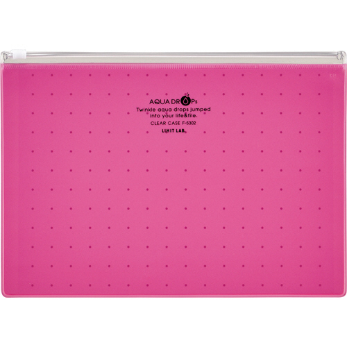 AQUA DROPs ｸﾘﾔｰｹｰｽ A5ﾖｺ 赤 1枚画像