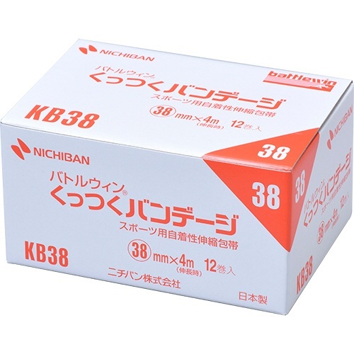 バトルウィン　くっつくバンデージ　38mm×4m　1箱(12巻)画像