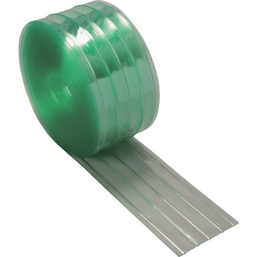 ｽﾄﾘｯﾌﾟ型ﾘﾌﾞ付き間仕切りｼｰﾄ静電透明3×300×30m 1巻画像