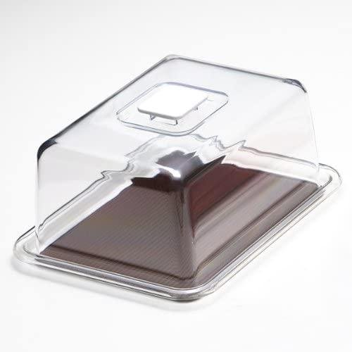 製菓・製パン用品 MT-1102 クリアラブリーハット 角 特大 ブラウン画像