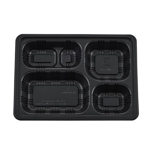 仕出し弁当容器 TSR-70-55ST 本体 黒 タカギ産業 [ケース販売]