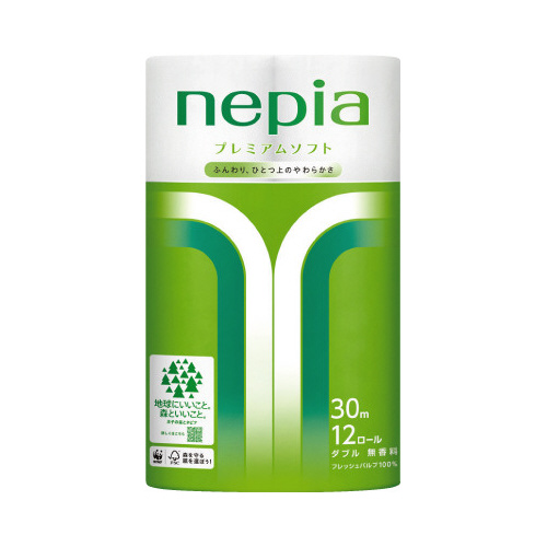 ネピアプレミアムソフト無香　ダブル３０ｍ１２個×６画像
