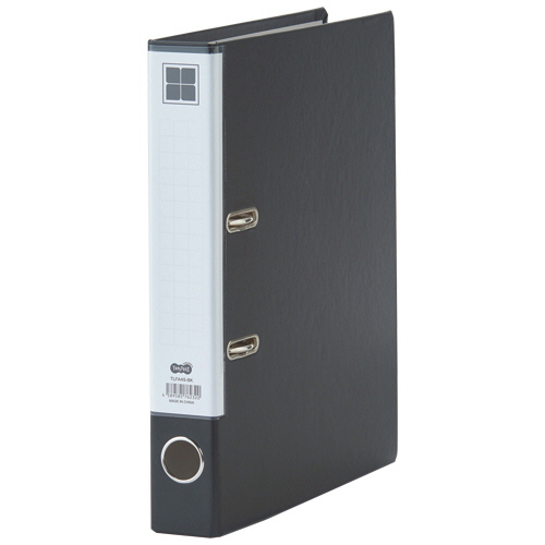 ﾚﾊﾞｰ式ｱｰﾁﾌｧｲﾙ A4ﾀﾃ 2穴 280枚収容 28mmとじ 背幅50mm 黒 1冊画像