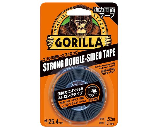 ゴリラ両面テープ　ストロング　25.4mm×1.52m×1.1mm
