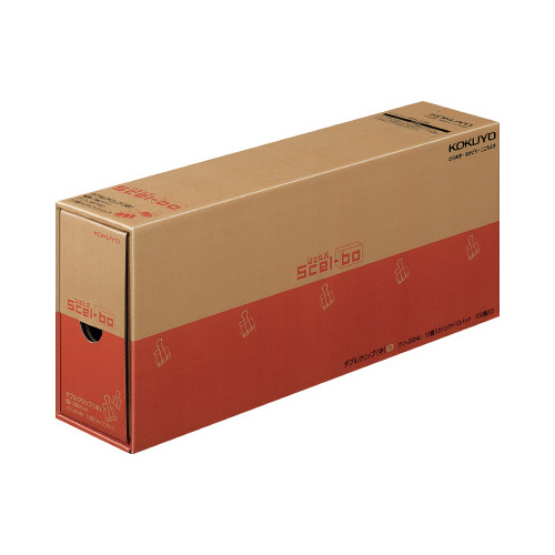 ダブルクリップ＜Ｓｃｅｌ－ｂｏ＞黒　中Ｘ３画像