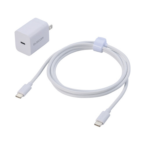 Ｔｙｐｅ－Ｃ充電器　ケーブル付属　１．５ｍ　白