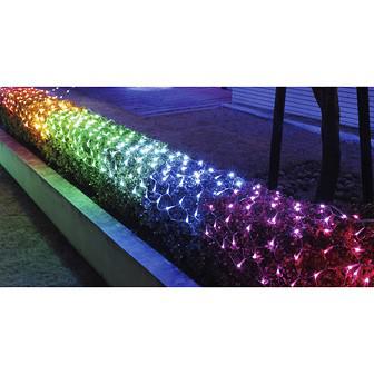 防滴320球LEDロングネットライト（レインボー）画像