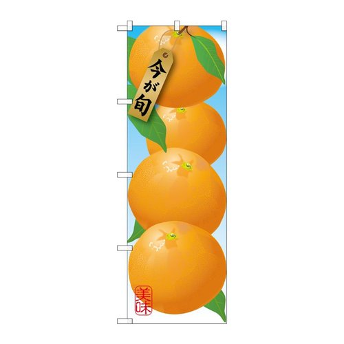 みかん オレンジ 絵旗 のぼり SNB-1447 P・O・Pプロダクツ画像
