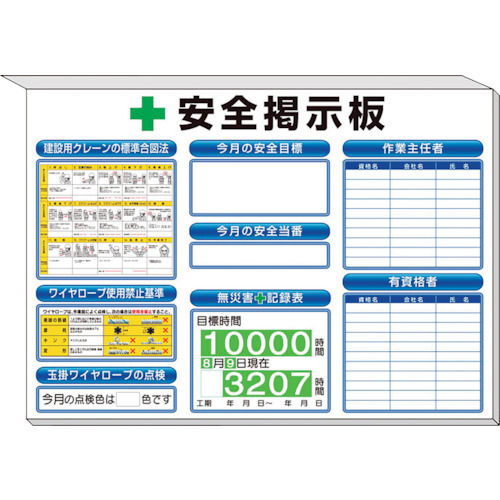 ﾐﾆ掲示板 ｸﾚｰﾝの基準合図法他入白地 850×1200 1ｾｯﾄ画像