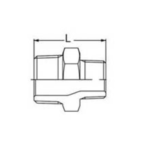 ｽﾃﾝﾚｽ径違い六角ﾆｯﾌﾟﾙ 1個