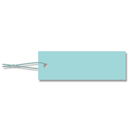 HEIKO 提札 ミニパック No.601 ブルー ブルー綿糸付 100枚画像