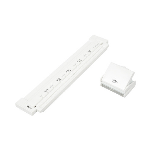 ＩＳＯ規格リングノート用ゲージパンチ　ホワイト