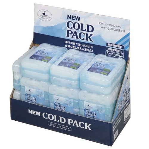 保冷バッグ ニュー コールドパック(S)500g パール金属 清涼感のある淡い色合いのバックに白い模様が施された状態