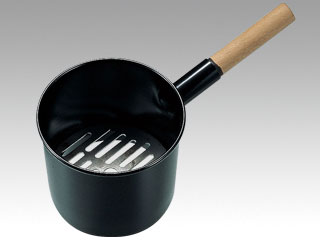 和食用品 木柄鉄ジャンボ火起シ(鉄目皿付) 中画像