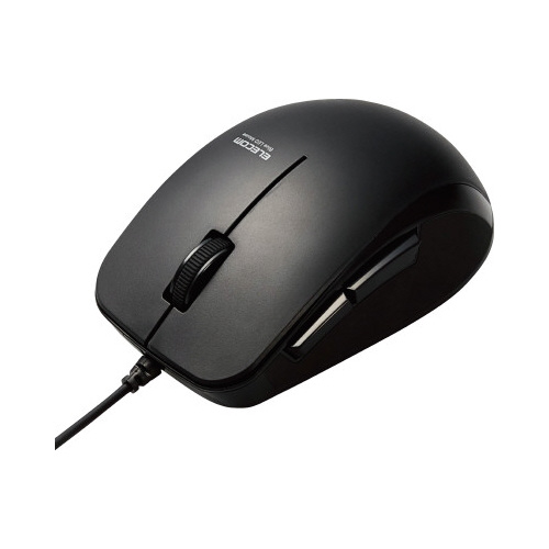 ＢｌｕｅＬＥＤマウス　有線　ブラック画像