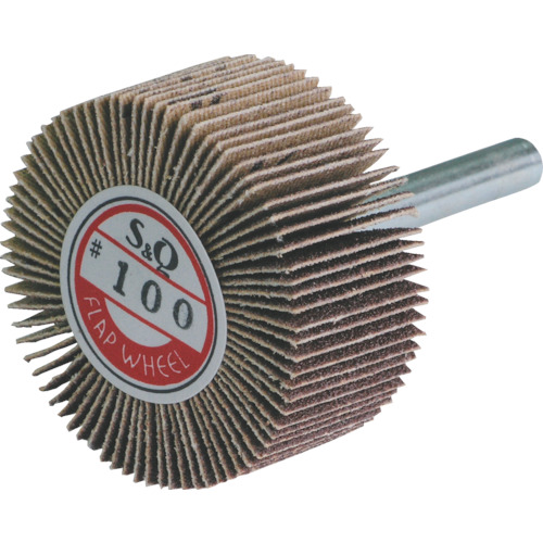 軸付ﾌﾗｯﾌﾟ(金具無し) 外径80幅5軸径6mm 120# 1個画像