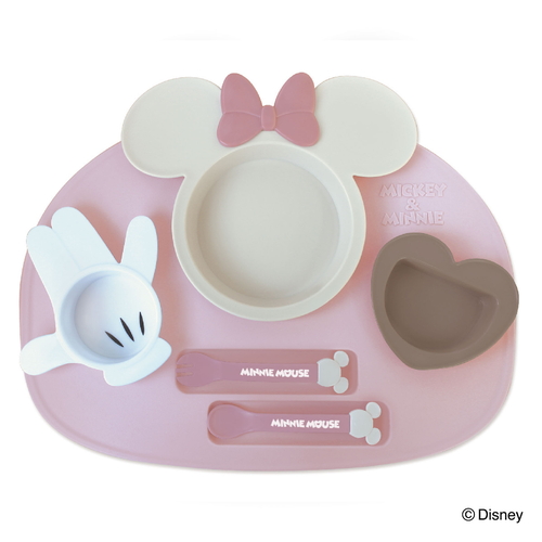 ランチプレート ベビー アイコン ディズニー キャラクター ギフトセット ミニーマウス画像