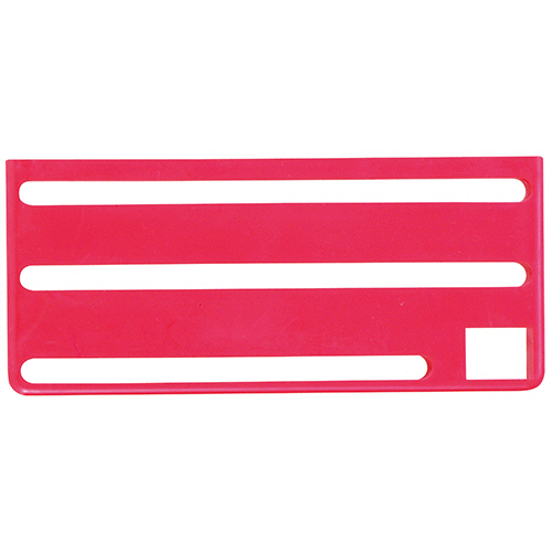 HACCP庖丁差用ｶﾗｰﾌﾟﾚｰﾄ B(横)ﾀｲﾌﾟ ﾚｯﾄﾞ 1枚画像