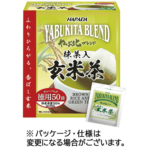 やぶ北ﾌﾞﾚﾝﾄﾞ 徳用抹茶入玄米茶ﾃｨｰﾊﾞｯｸﾞ 1ｾｯﾄ(300ﾊﾞｯｸﾞ:50ﾊﾞｯｸﾞ×12箱)画像