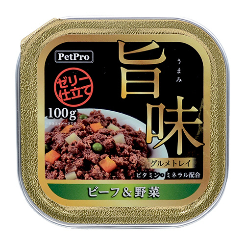 PetPro 旨味ｸﾞﾙﾒﾄﾚｲ ﾋﾞｰﾌ&野菜 100g 1個画像