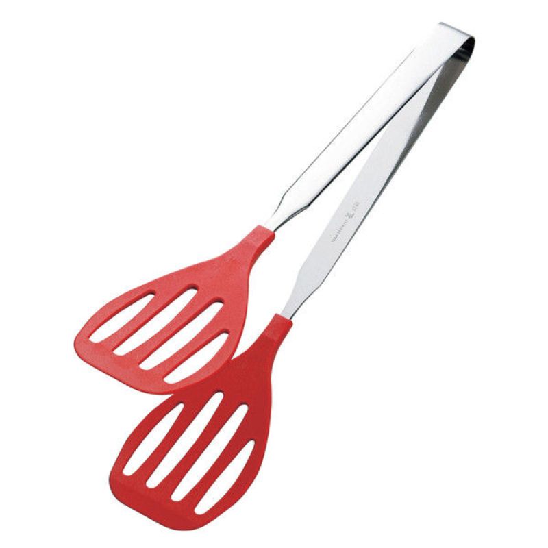 抗菌・耐熱『いろ・色』グリルトング 320mm レッド 田辺金具画像