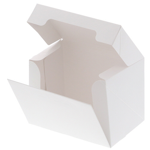 ｻｲﾄﾞｵｰﾌﾟﾝｹｰｷ箱 1号 白 ﾎﾟｹｯﾄ付 1ｾｯﾄ(300枚:10枚×30ﾊﾟｯｸ)画像