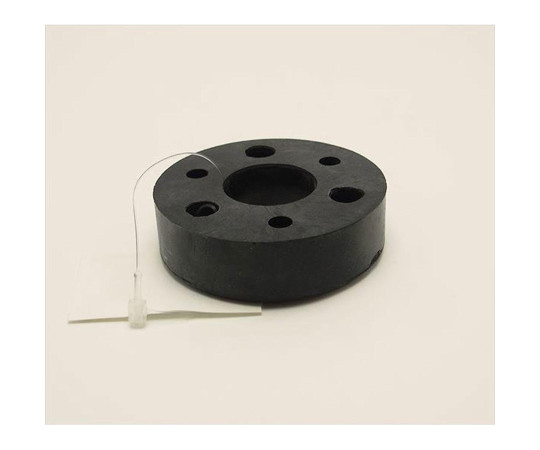 当りブロック 厚み18mm×内径24mm×外径60mm 光沢のある黒色のブロックが並んでいる、側面がはっきりと見える状態
