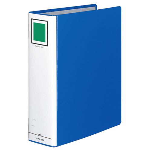 ﾁｭｰﾌﾞﾌｧｲﾙ(ｴｺ) 片開き A4ﾀﾃ 800枚収容 80mmとじ 背幅95mm 青 1ｾｯﾄ(10冊)画像