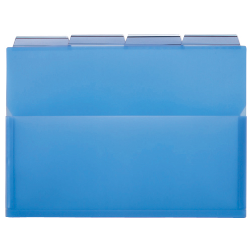 PPﾎﾟｹｯﾄﾎﾙﾀﾞｰ(ｴｰﾙ) A4 ﾌﾞﾙｰ ﾏﾁ付 1ﾊﾟｯｸ(4冊)画像