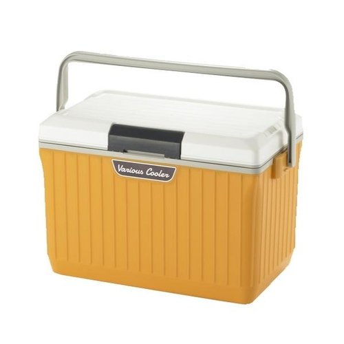 クーラーボックス 17L ベリアスクーラー ハードタイプ ホワイト×イエロー画像