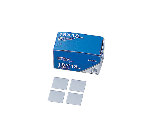 マツナミカバーグラス(No.1) 18×18mm角 1000枚入画像